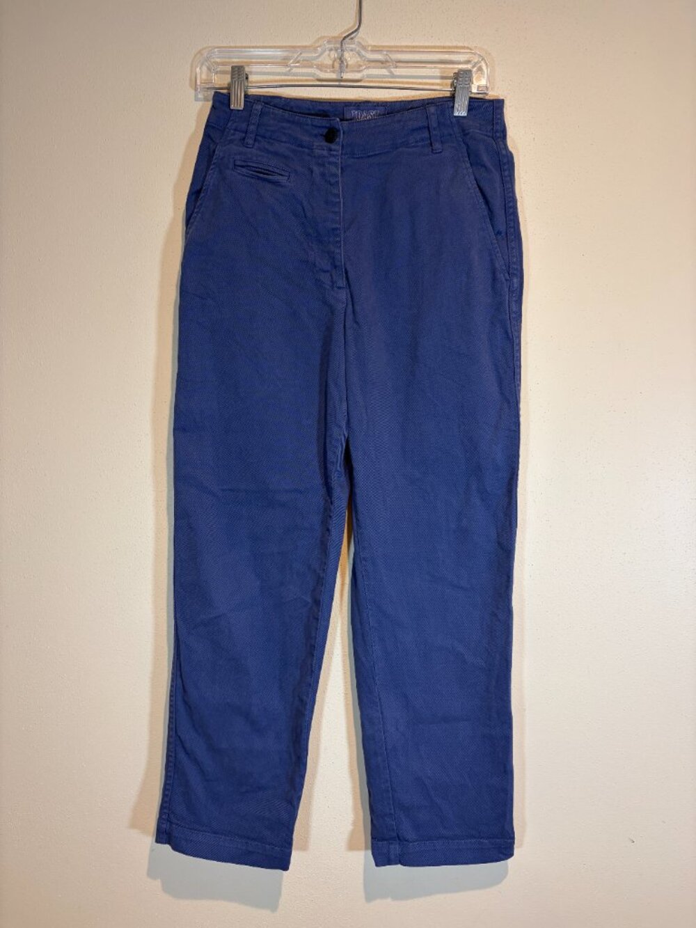 Toast Blue Chino Straight Leg Trousers Pants